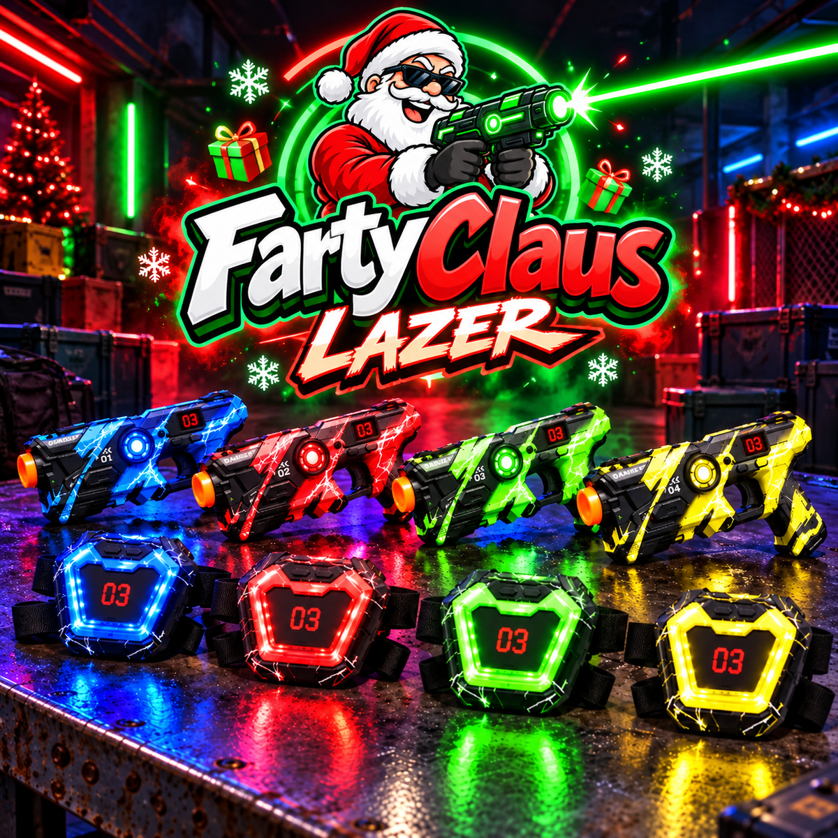 FartyClaus™ Laser Tag Battle Set